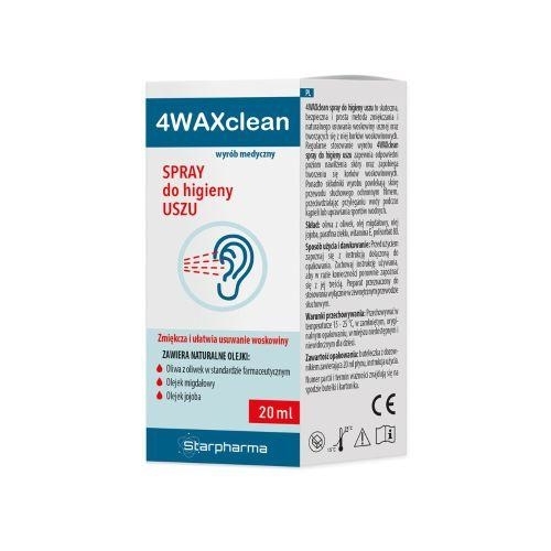 Zdjęcie 4WAXclean Spray do higieny uszu 20 ml