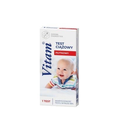 Zdjęcie Test ciążowy VITAM płytkowy, 1 szt.
