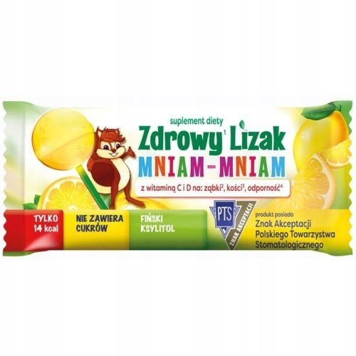 Zdjęcie Zdrowy Lizak Mniam-Mniam cytryna, 1 szt
