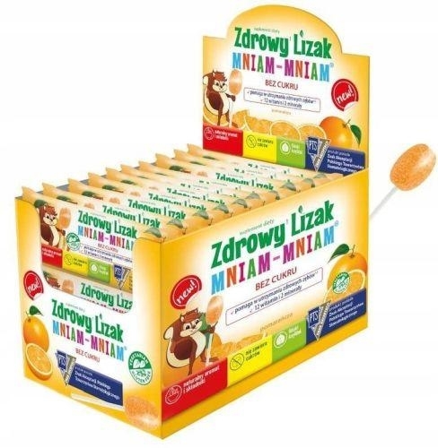 Zdjęcie Zdrowy Lizak Uczeń Bez Cukru Active DISPLAY 40szt.