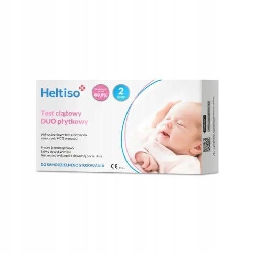 Zdjęcie Heltiso Test ciążowy PŁYTKOWY duo 2szt