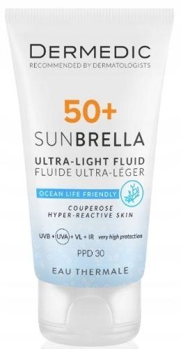 Zdjęcie Dermedic SUNBRELLA Krem ochronny SPF 50+ skóra naczynkowa nadreaktywna 40ml