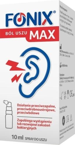 Zdjęcie Fonix Ból Uszu Max spray do uszu 10 ml