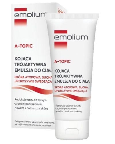 Zdjęcie Emolium A-Topic kojąca trójaktywna emulsja do ciała, 200ml