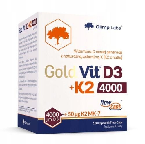 Zdjęcie Olimp Gold-Vit D3 + K2 4000, 120kaps.