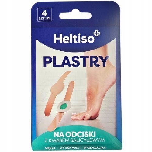 Zdjęcie Heltiso Plastry na odciski z kwasem salicylowym, 4 szt.