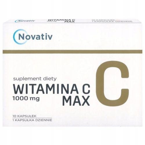 Zdjęcie Novativ Witamina C Max 1000 mg, 10 kaps