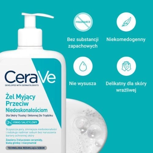 Zdjęcie CeraVe Żel myjący przeciw niedoskonałościom, 473ml