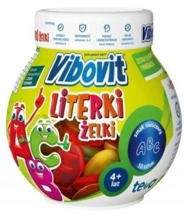 Zdjęcie Vibovit Literki Żelki 50 szt.