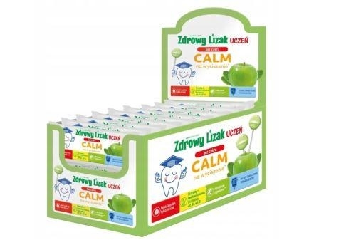 Zdjęcie Zdrowy Lizak Uczeń Bez Cukru Calm DISPLAY 40szt.