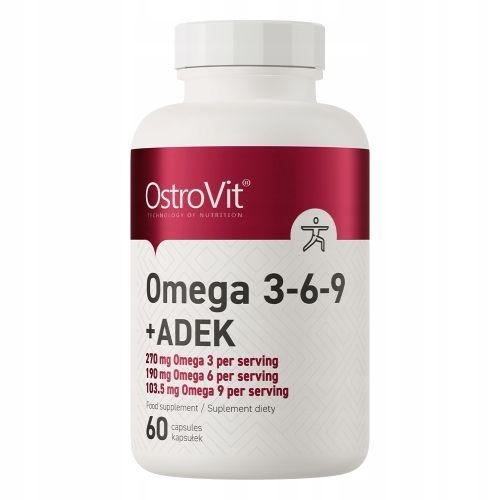 Zdjęcie OstroVit Omega 3-6-9 + ADEK, 60kaps.