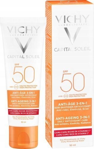 Zdjęcie Vichy Ideal Soleil Krem przeciwstarzeniowy  SPF50, 50ml